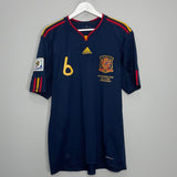 Shop 2010/11 SPAIN INIESTA #6 WC FINAL AWAY SHIRT (XL) ADIDAS, classic football shirts, vintage football shirts & retro soccer jerseys at Cult Kits