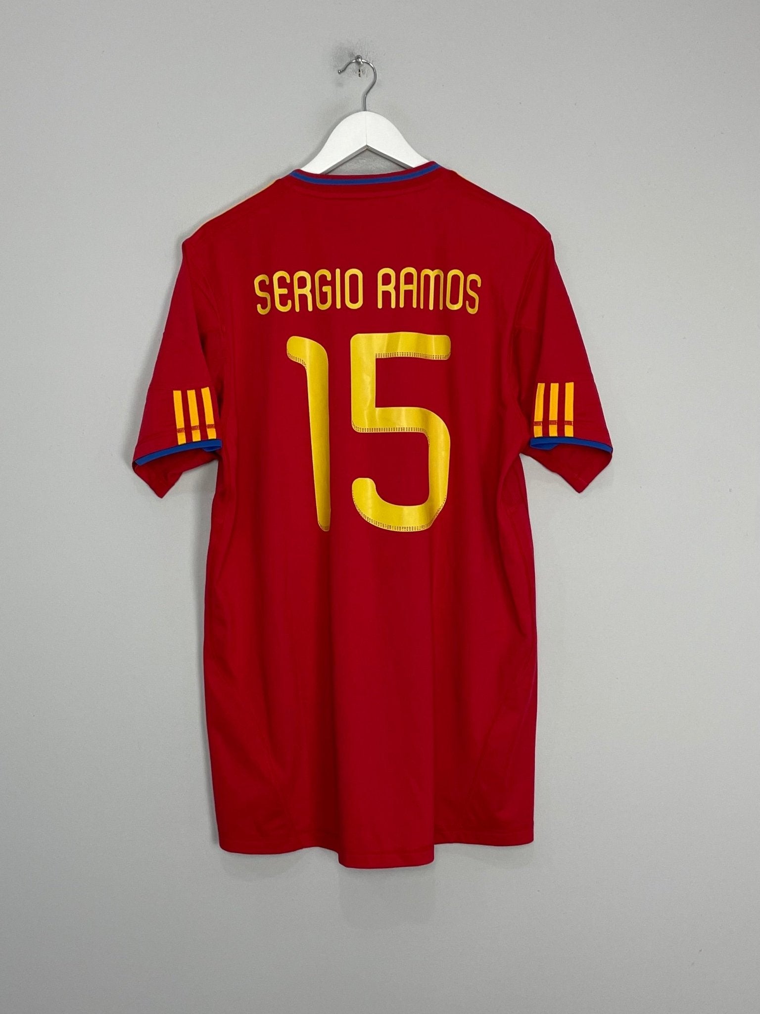 2010/11 SPAIN SERGIO RAMOS #15 HOME SHIRT (XL) ADIDAS – Cult Kits