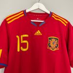 Shop 2010/11 SPAIN SERGIO RAMOS #15 HOME SHIRT (XL) ADIDAS, classic football shirts, vintage football shirts & retro soccer jerseys at Cult Kits