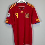 Shop 2010/11 SPAIN TORRES #9 HOME SHIRT (XL) ADIDAS, classic football shirts, vintage football shirts & retro soccer jerseys at Cult Kits