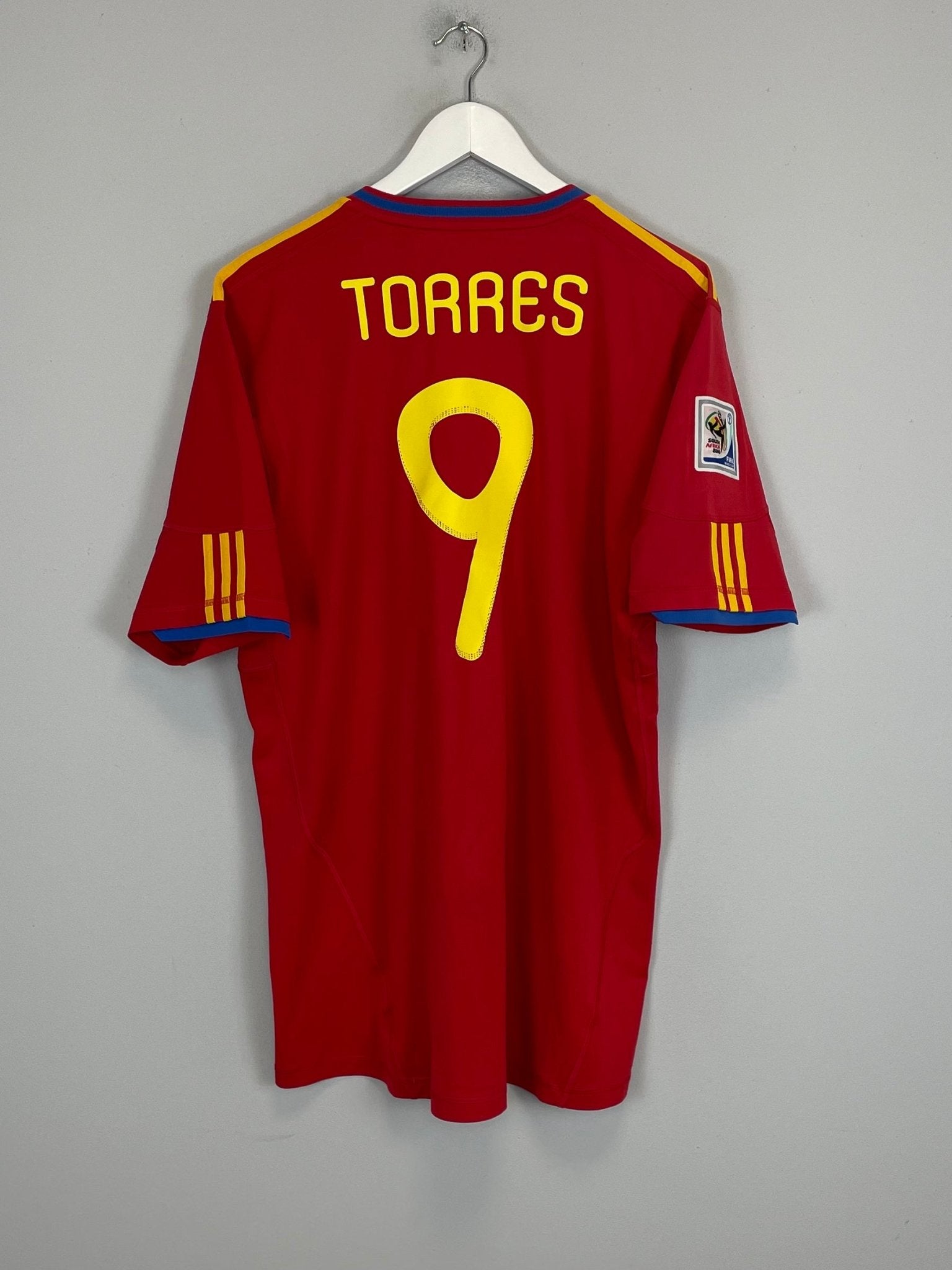 Shop 2010/11 SPAIN TORRES #9 HOME SHIRT (XL) ADIDAS, classic football shirts, vintage football shirts & retro soccer jerseys at Cult Kits