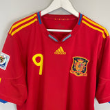 Shop 2010/11 SPAIN TORRES #9 HOME SHIRT (XL) ADIDAS, classic football shirts, vintage football shirts & retro soccer jerseys at Cult Kits