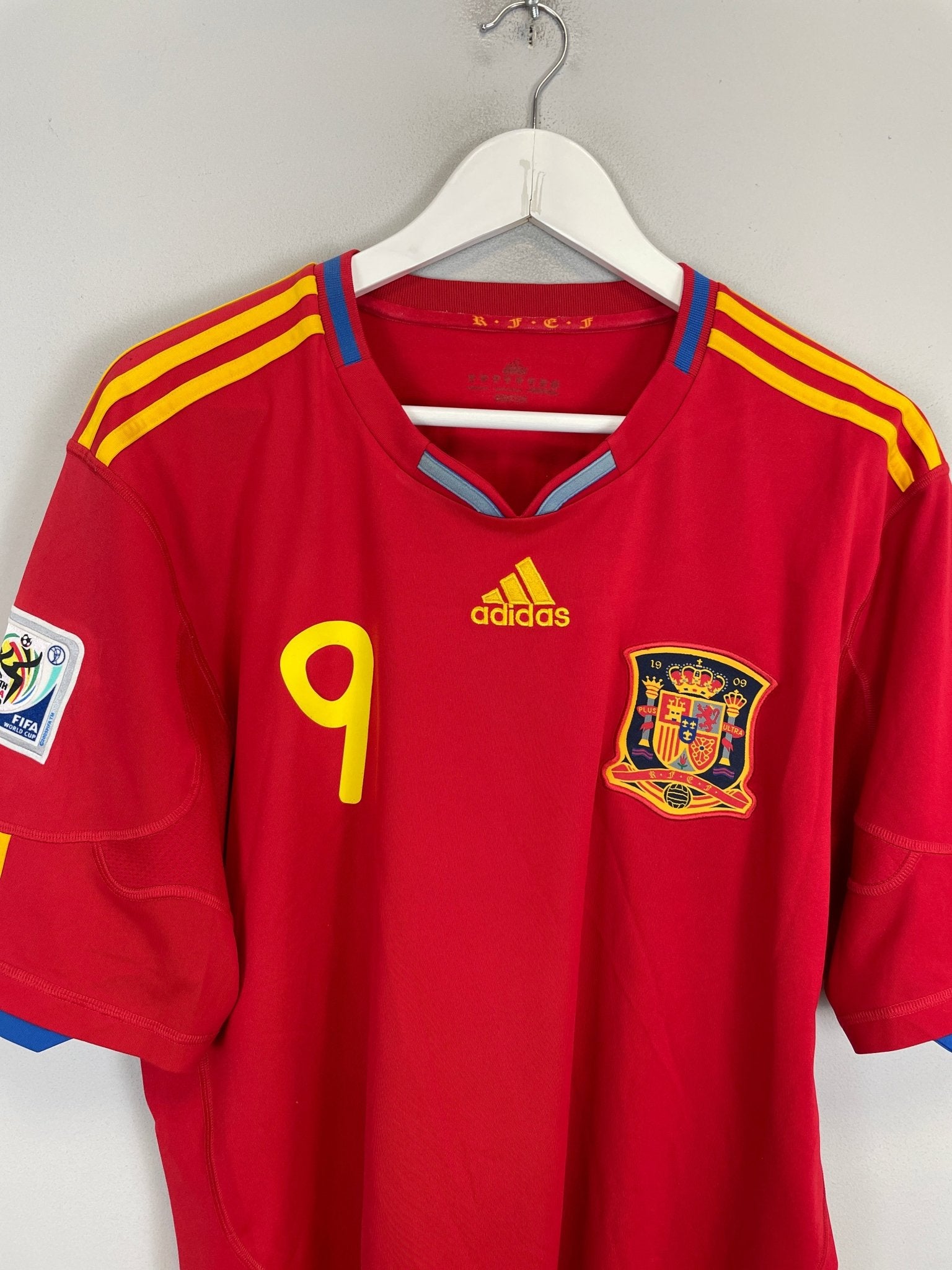 Shop 2010/11 SPAIN TORRES #9 HOME SHIRT (XL) ADIDAS, classic football shirts, vintage football shirts & retro soccer jerseys at Cult Kits