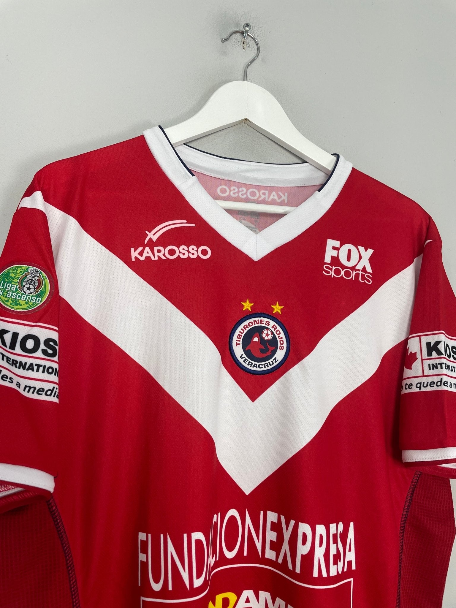 Shop 2010/11 TIBURONES ROJOS VERACRUZ HOME SHIRT (L) KAROSSO, classic football shirts, vintage football shirts & retro soccer jerseys at Cult Kits