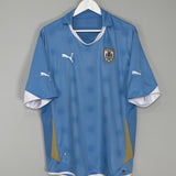 Shop 2010/11 URUGUAY HOME SHIRT (L) PUMA, classic football shirts, vintage football shirts & retro soccer jerseys at Cult Kits