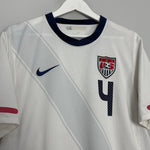 Shop 2010/11 USA BRADLEY #4 HOME SHIRT (L) NIKE, classic football shirts, vintage football shirts & retro soccer jerseys at Cult Kits