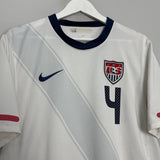 Shop 2010/11 USA BRADLEY #4 HOME SHIRT (L) NIKE, classic football shirts, vintage football shirts & retro soccer jerseys at Cult Kits