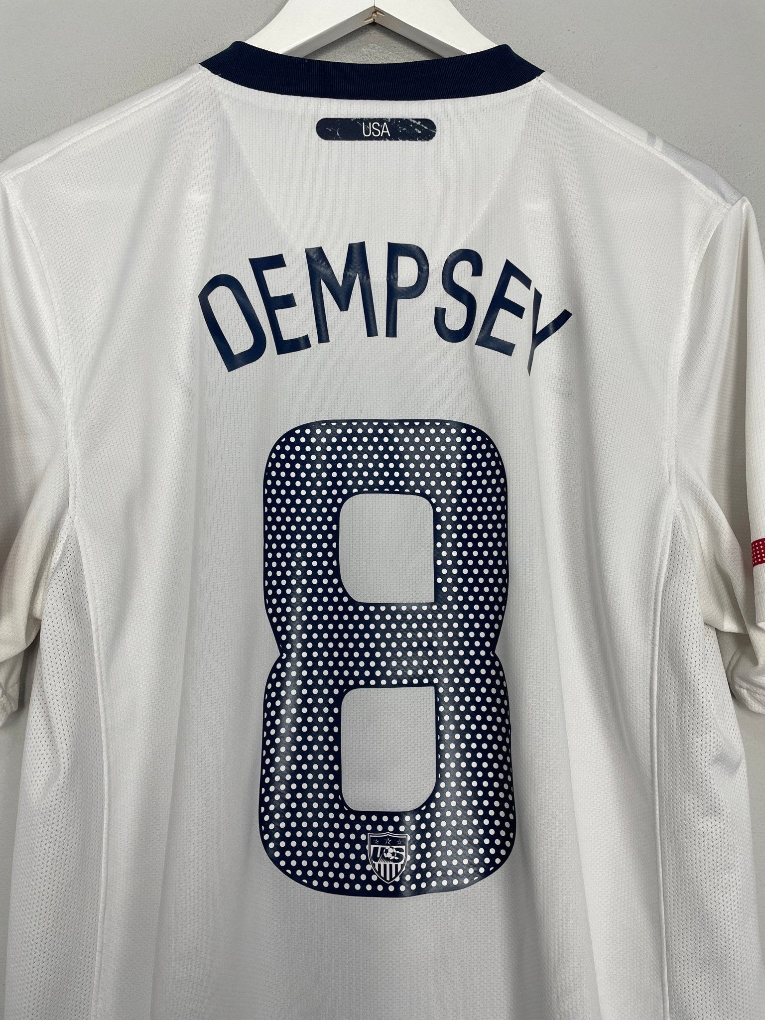 Shop 2010/11 USA DEMPSEY #8 HOME SHIRT (M) NIKE, classic football shirts, vintage football shirts & retro soccer jerseys at Cult Kits