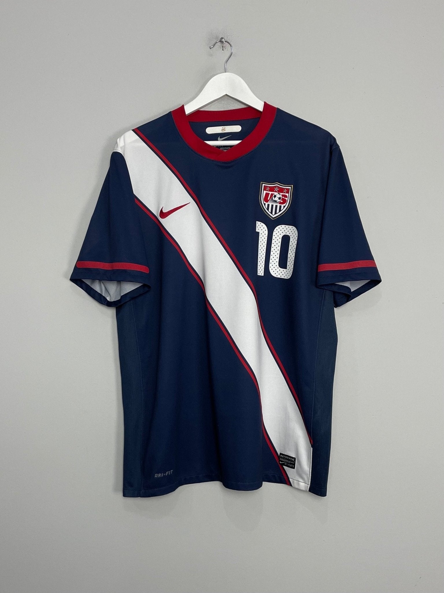 Shop 2010/11 USA DONOVAN #10 AWAY SHIRT (XL) NIKE, classic football shirts, vintage football shirts & retro soccer jerseys at Cult Kits