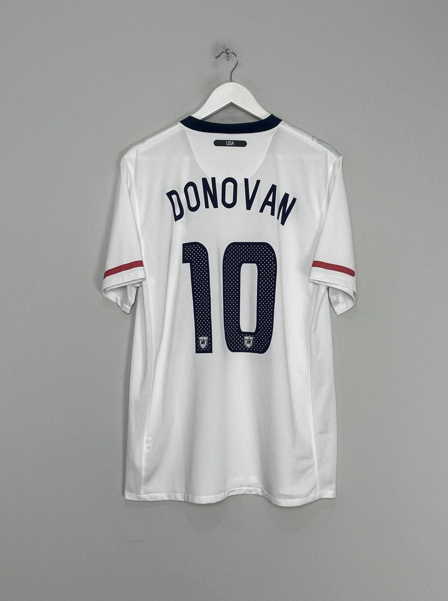 Shop 2010/11 USA DONOVAN #10 HOME SHIRT (L) NIKE, classic football shirts, vintage football shirts & retro soccer jerseys at Cult Kits