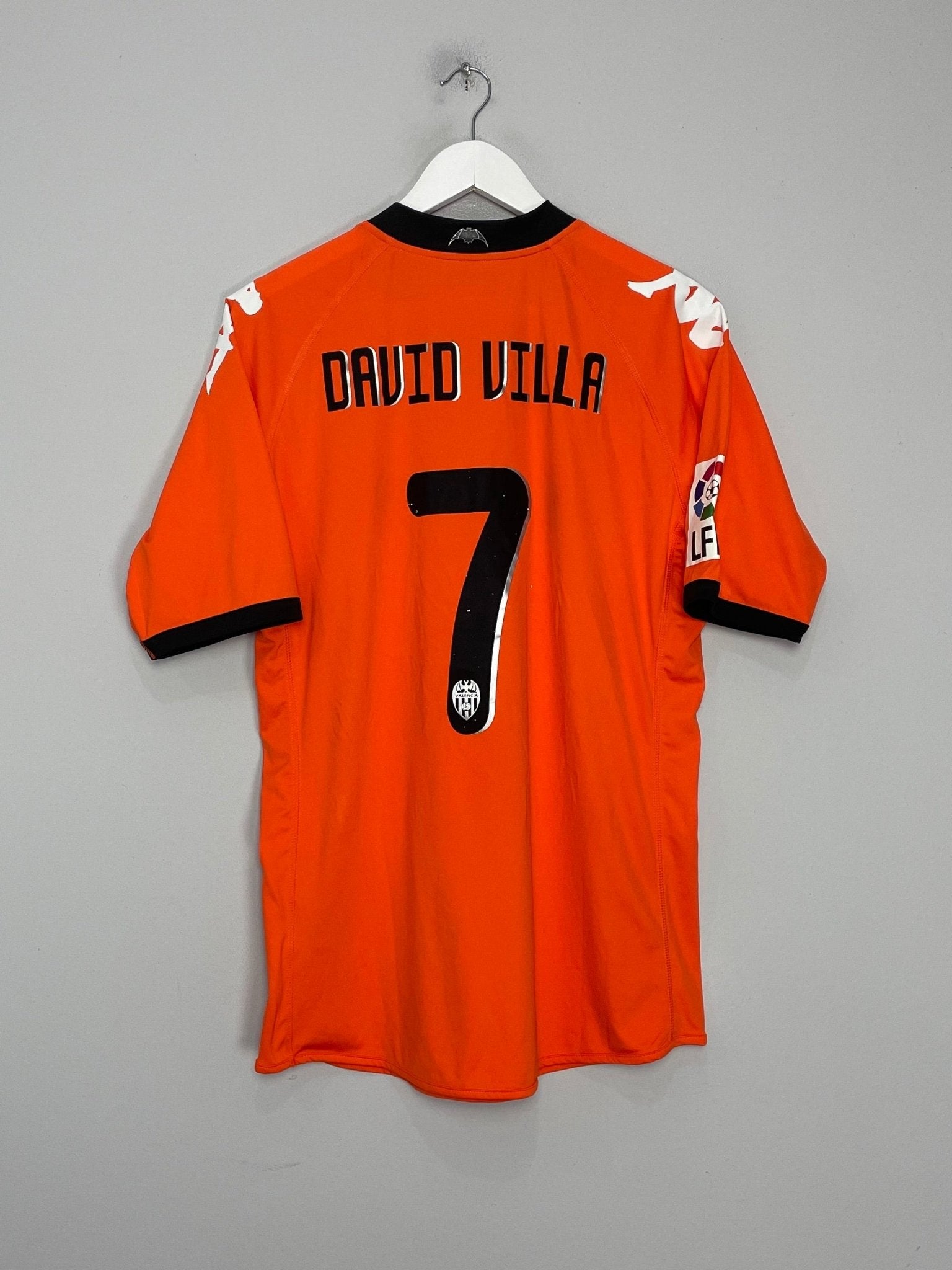 Shop 2010/11 VALENCIA DAVID VILLA #7 AWAY SHIRT (XL) KAPPA, classic football shirts, vintage football shirts & retro soccer jerseys at Cult Kits