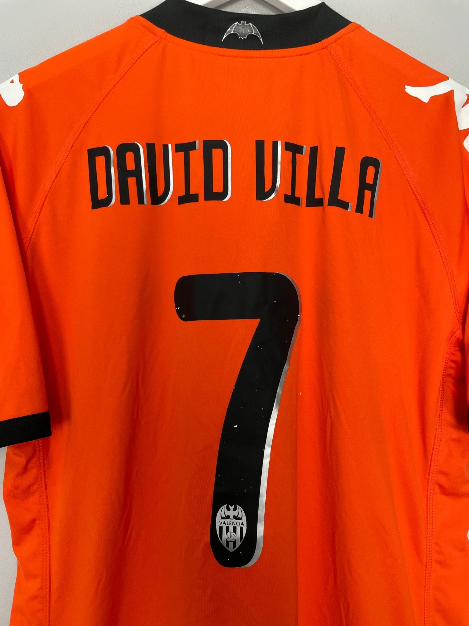 Shop 2010/11 VALENCIA DAVID VILLA #7 AWAY SHIRT (XL) KAPPA, classic football shirts, vintage football shirts & retro soccer jerseys at Cult Kits