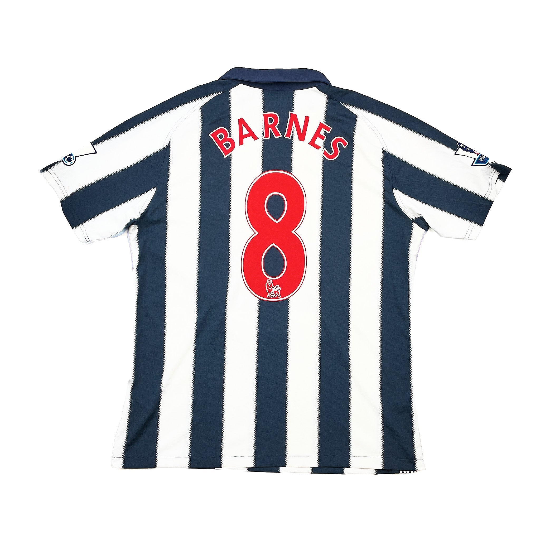 Buy 2010/11 West Brom Barnes 8 *Match Issue* Home Shirt (L) Umbro ~ Free worldwide shipping ~ Authentic Vintage Football Shirts from Cult Kits