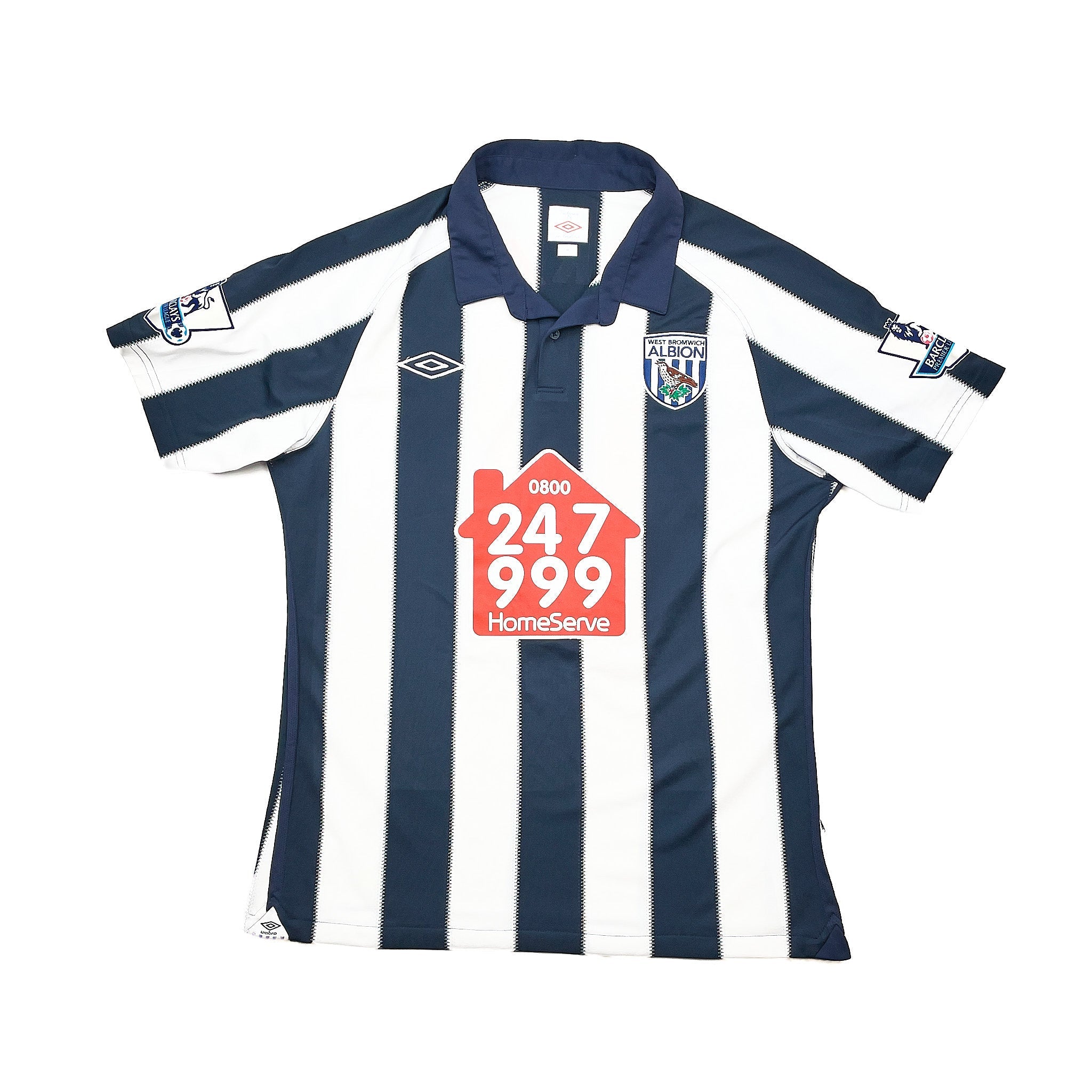 Buy 2010/11 West Brom Dorrans 17 *Match Worn Vs Manchester United* Home Shirt (M) Umbro ~ Free worldwide shipping available ~ Authentic Vintage Football Shirts from Cult Kits
