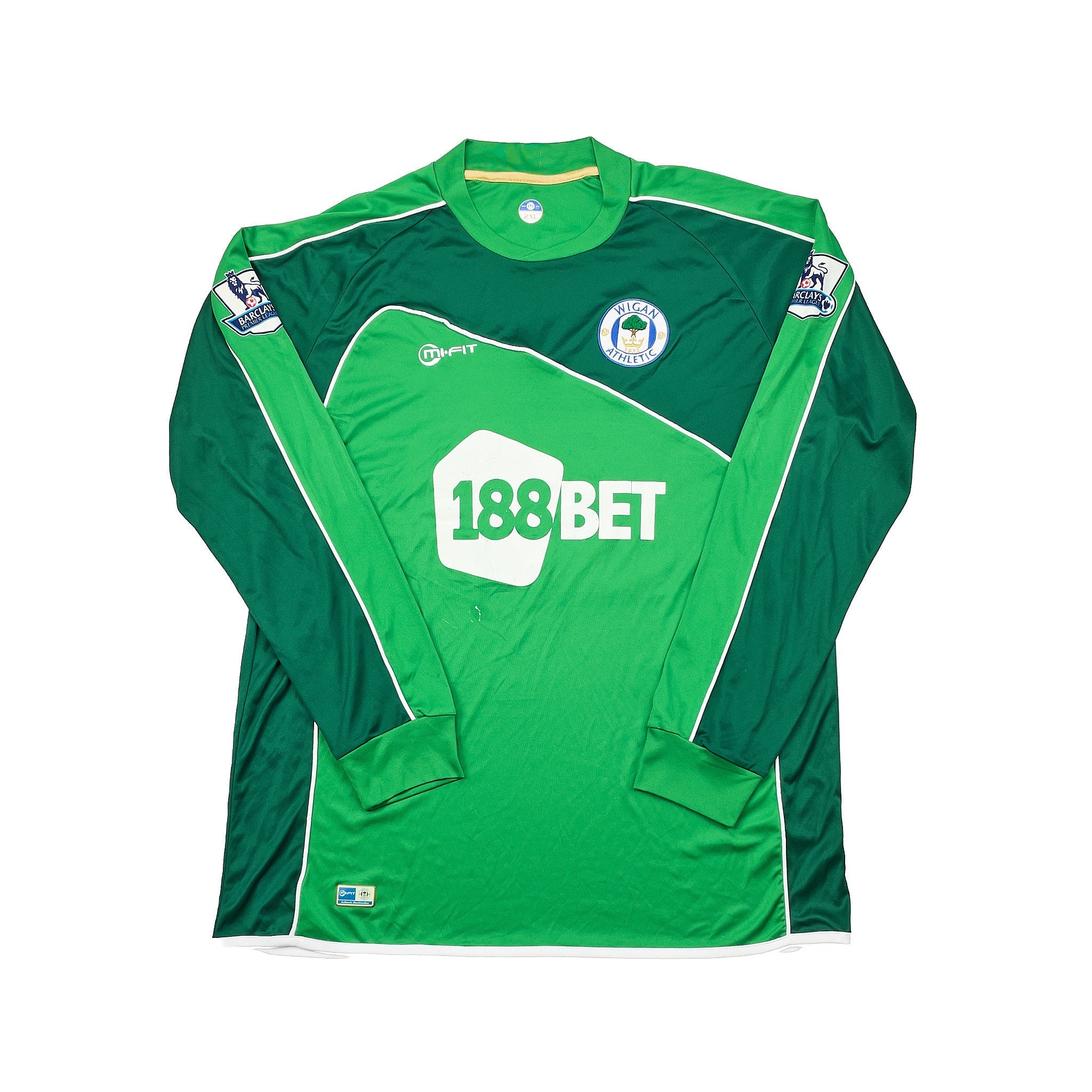 Buy 2010/11 WIGAN AL HABSI 26 *MATCH WORN VS MANCHESTER UNITED* GK SHIRT (XXL) MIFIT ~ Free worldwide shipping available ~ Authentic Vintage Football Shirts from Cult Kits