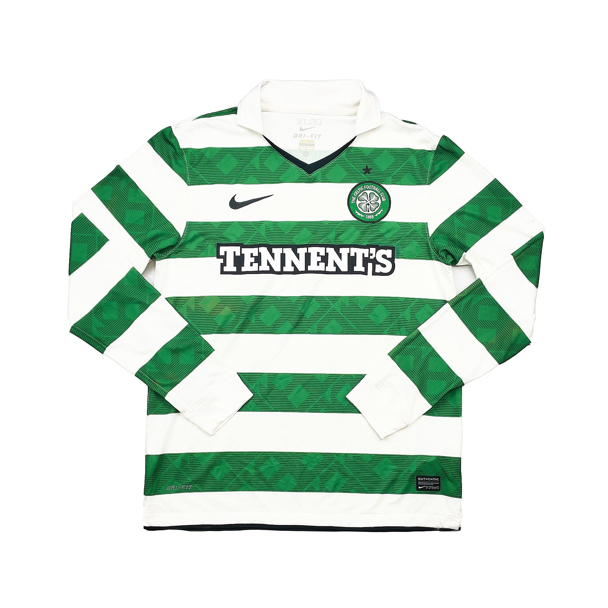 Buy 2010/12 Celtic L/S Home Shirt (M) Nike ~ Free worldwide shipping available ~ Authentic Vintage Football Shirts from Cult Kits