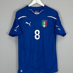 Shop 2010/12 ITALY GATTUSO #8 HOME SHIRT (M) PUMA, classic football shirts, vintage football shirts & retro soccer jerseys at Cult Kits