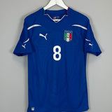 Shop 2010/12 ITALY GATTUSO #8 HOME SHIRT (M) PUMA, classic football shirts, vintage football shirts & retro soccer jerseys at Cult Kits