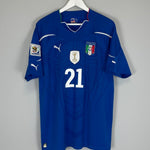 Shop 2010/12 ITALY PIRLO #21 HOME SHIRT (XL) PUMA, classic football shirts, vintage football shirts & retro soccer jerseys at Cult Kits