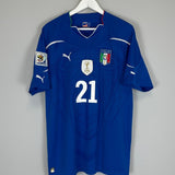 Shop 2010/12 ITALY PIRLO #21 HOME SHIRT (XL) PUMA, classic football shirts, vintage football shirts & retro soccer jerseys at Cult Kits