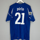 Shop 2010/12 ITALY PIRLO #21 HOME SHIRT (XL) PUMA, classic football shirts, vintage football shirts & retro soccer jerseys at Cult Kits