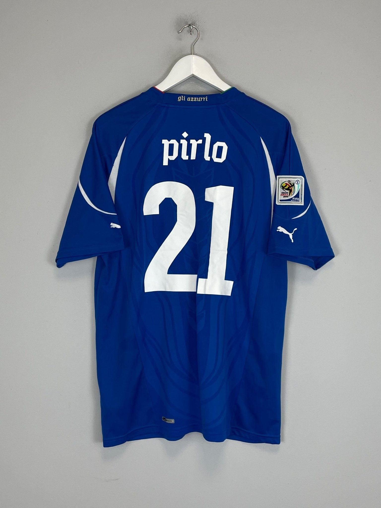 Shop 2010/12 ITALY PIRLO #21 HOME SHIRT (XL) PUMA, classic football shirts, vintage football shirts & retro soccer jerseys at Cult Kits