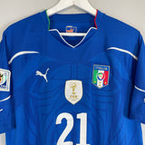 Shop 2010/12 ITALY PIRLO #21 HOME SHIRT (XL) PUMA, classic football shirts, vintage football shirts & retro soccer jerseys at Cult Kits