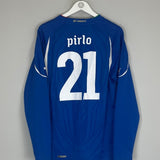 2010/12 ITALY PIRLO 21 L/S HOME SHIRT (L) PUMA - Cult Kits - Large - Buy Vintage Football Shirts, Authentic Retro Football Shirts For Sale, Classic Football Shirts & Soccer Jersey