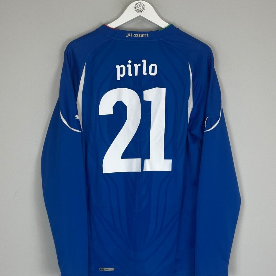 2010/12 ITALY PIRLO 21 L/S HOME SHIRT (L) PUMA - Cult Kits - Large - Buy Vintage Football Shirts, Authentic Retro Football Shirts For Sale, Classic Football Shirts & Soccer Jersey