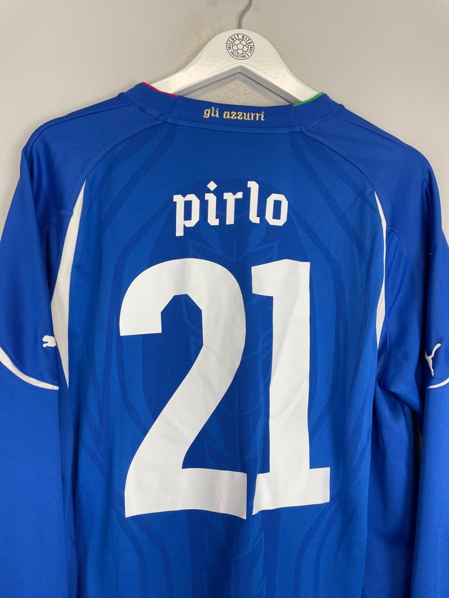 2010/12 ITALY PIRLO 21 L/S HOME SHIRT (L) PUMA - Cult Kits - Large - Buy Vintage Football Shirts, Authentic Retro Football Shirts For Sale, Classic Football Shirts & Soccer Jersey
