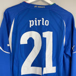 2010/12 ITALY PIRLO 21 L/S HOME SHIRT (L) PUMA - Cult Kits - Large - Buy Vintage Football Shirts, Authentic Retro Football Shirts For Sale, Classic Football Shirts & Soccer Jersey