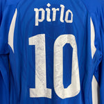 Shop 2010/12 ITALY PIRLO #21 PLAYER ISSUE L/S HOME SHIRT (XL) PUMA, classic football shirts, vintage football shirts & retro soccer jerseys at Cult Kits