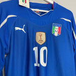 Shop 2010/12 ITALY PIRLO #21 PLAYER ISSUE L/S HOME SHIRT (XL) PUMA, classic football shirts, vintage football shirts & retro soccer jerseys at Cult Kits