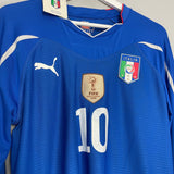 Shop 2010/12 ITALY PIRLO #21 PLAYER ISSUE L/S HOME SHIRT (XL) PUMA, classic football shirts, vintage football shirts & retro soccer jerseys at Cult Kits