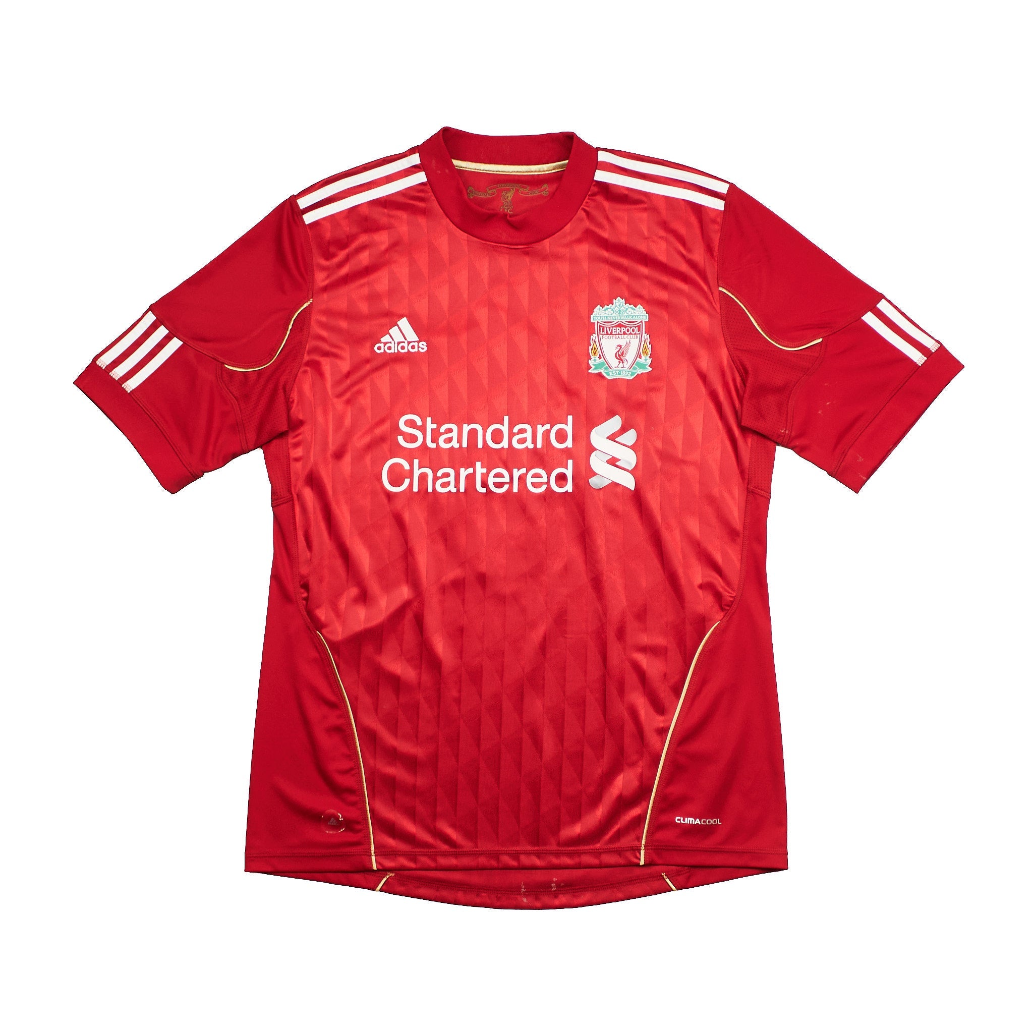 Buy 2010/12 Liverpool Gerrard 8 Home Shirt (M) Adidas ~ Free worldwide shipping ~ Authentic Vintage Football Shirts from Cult Kits