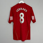 Shop 2010/12 LIVERPOOL GERRARD #8 HOME SHIRT (M) ADIDAS, classic football shirts, vintage football shirts & retro soccer jerseys at Cult Kits