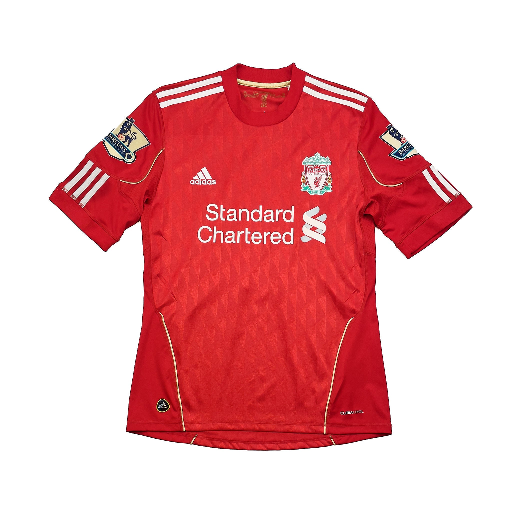 Buy 2010/12 Liverpool Gerrard 8 Home Shirt (S) Adidas ~ Free worldwide shipping ~ Authentic Vintage Football Shirts from Cult Kits