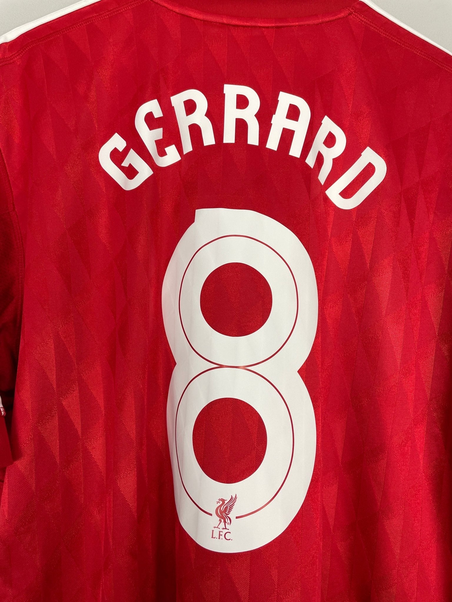 Shop 2010/12 LIVERPOOL GERRARD #8 HOME SHIRT (XL) ADIDAS, classic football shirts, vintage football shirts & retro soccer jerseys at Cult Kits