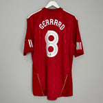 Shop 2010/12 LIVERPOOL GERRARD #8 HOME SHIRT (XL) ADIDAS, classic football shirts, vintage football shirts & retro soccer jerseys at Cult Kits