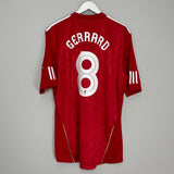 Shop 2010/12 LIVERPOOL GERRARD #8 HOME SHIRT (XL) ADIDAS, classic football shirts, vintage football shirts & retro soccer jerseys at Cult Kits