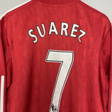 Shop 2010/12 LIVERPOOL SUAREZ #7 L/S HOME SHIRT (XL) ADIDAS, classic football shirts, vintage football shirts & retro soccer jerseys at Cult Kits