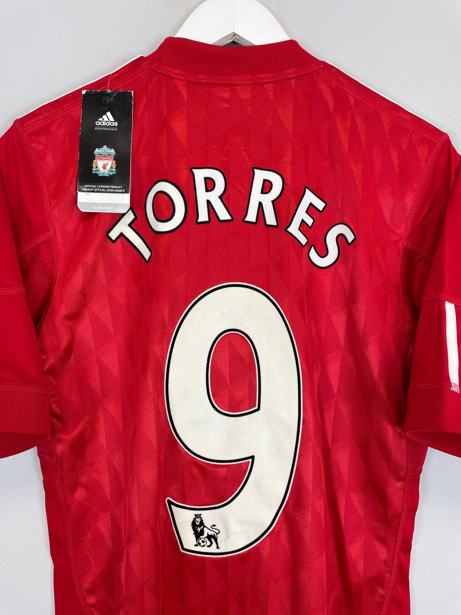 Shop 2010/12 LIVERPOOL TORRES #9 *BNWT* HOME SHIRT (S) ADIDAS, classic football shirts, vintage football shirts & retro soccer jerseys at Cult Kits