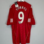 Shop 2010/12 LIVERPOOL TORRES #9 *BNWT* HOME SHIRT (XXL) ADIDAS, classic football shirts, vintage football shirts & retro soccer jerseys at Cult Kits