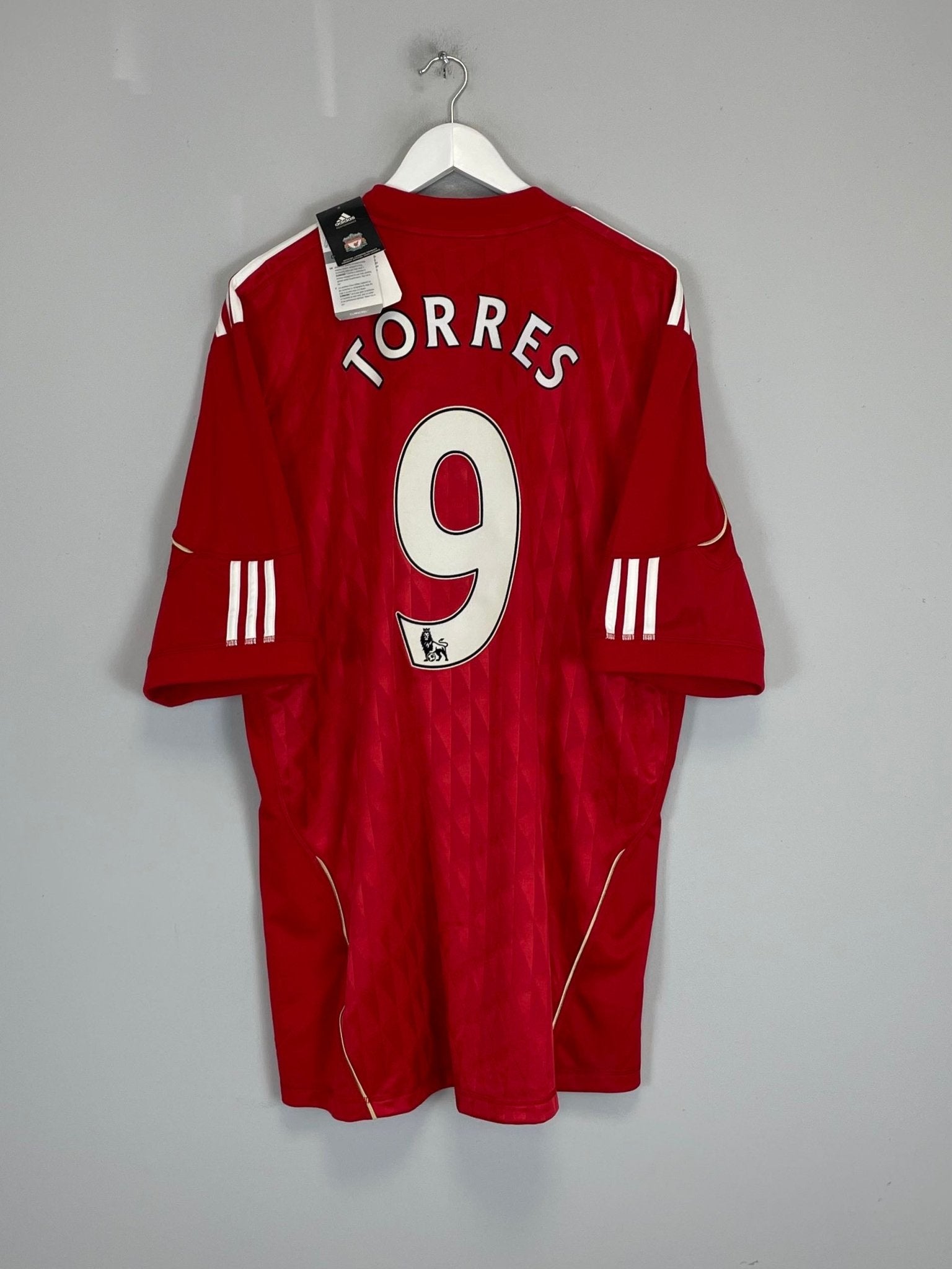 Shop 2010/12 LIVERPOOL TORRES #9 *BNWT* HOME SHIRT (XXL) ADIDAS, classic football shirts, vintage football shirts & retro soccer jerseys at Cult Kits