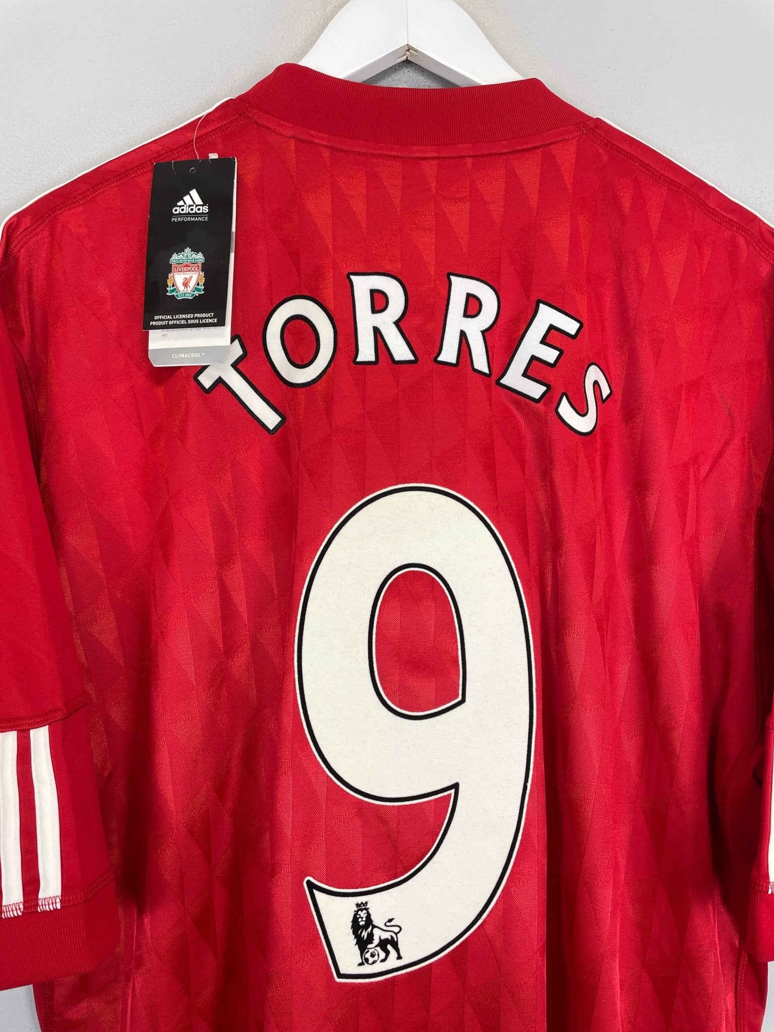 Shop 2010/12 LIVERPOOL TORRES #9 *BNWT* HOME SHIRT (XXL) ADIDAS, classic football shirts, vintage football shirts & retro soccer jerseys at Cult Kits