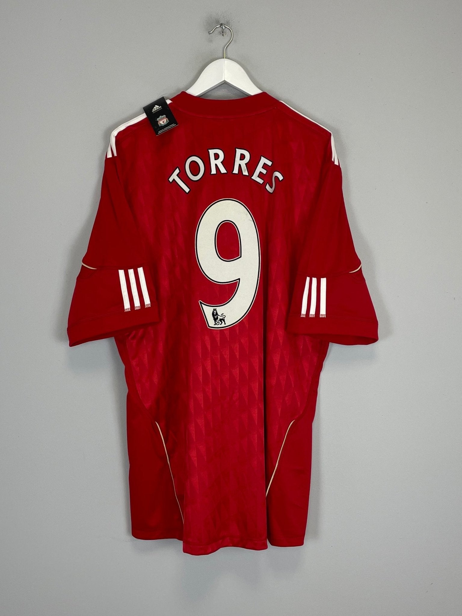 Shop 2010/12 LIVERPOOL TORRES #9 *BNWT* HOME SHIRT (XXL) ADIDAS, classic football shirts, vintage football shirts & retro soccer jerseys at Cult Kits