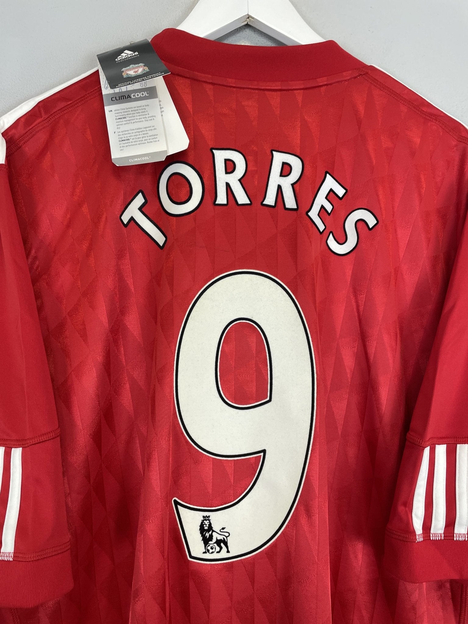 Shop 2010/12 LIVERPOOL TORRES #9 *BNWT* HOME SHIRT (XXL) ADIDAS, classic football shirts, vintage football shirts & retro soccer jerseys at Cult Kits