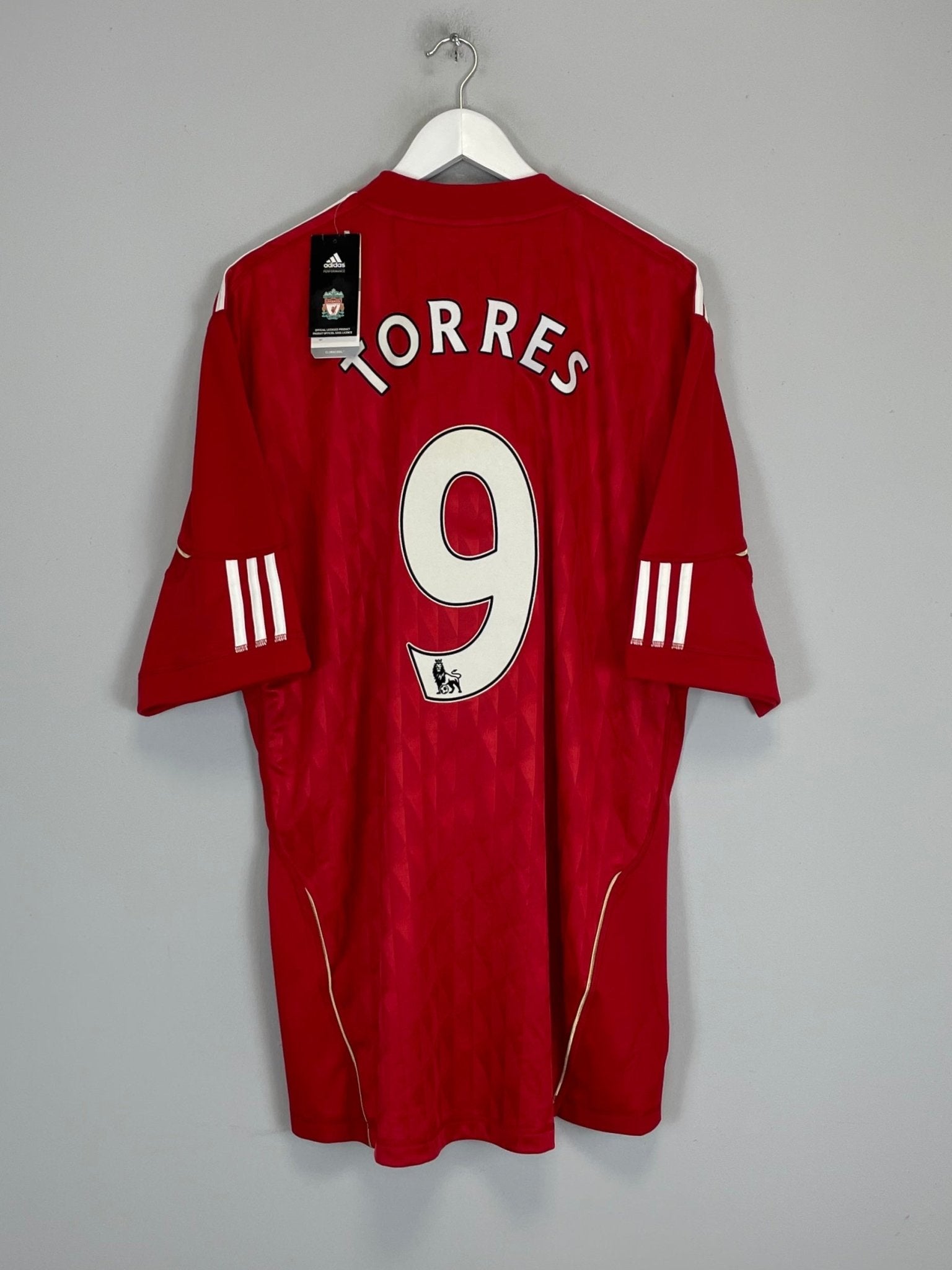 Shop 2010/12 LIVERPOOL TORRES #9 *BNWT* HOME SHIRT (XXL) ADIDAS, classic football shirts, vintage football shirts & retro soccer jerseys at Cult Kits