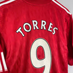Shop 2010/12 LIVERPOOL TORRES #9 HOME SHIRT (L) ADIDAS, classic football shirts, vintage football shirts & retro soccer jerseys at Cult Kits