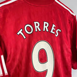 Shop 2010/12 LIVERPOOL TORRES #9 HOME SHIRT (L) ADIDAS, classic football shirts, vintage football shirts & retro soccer jerseys at Cult Kits